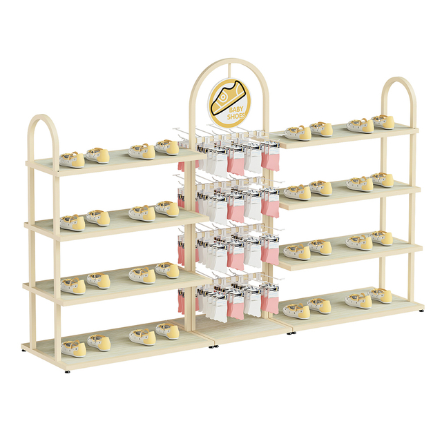 Rack d'affichage pour bébé magasin mère et boutique de bébé magasin de conception meubles de chaussures de bébé étagères 