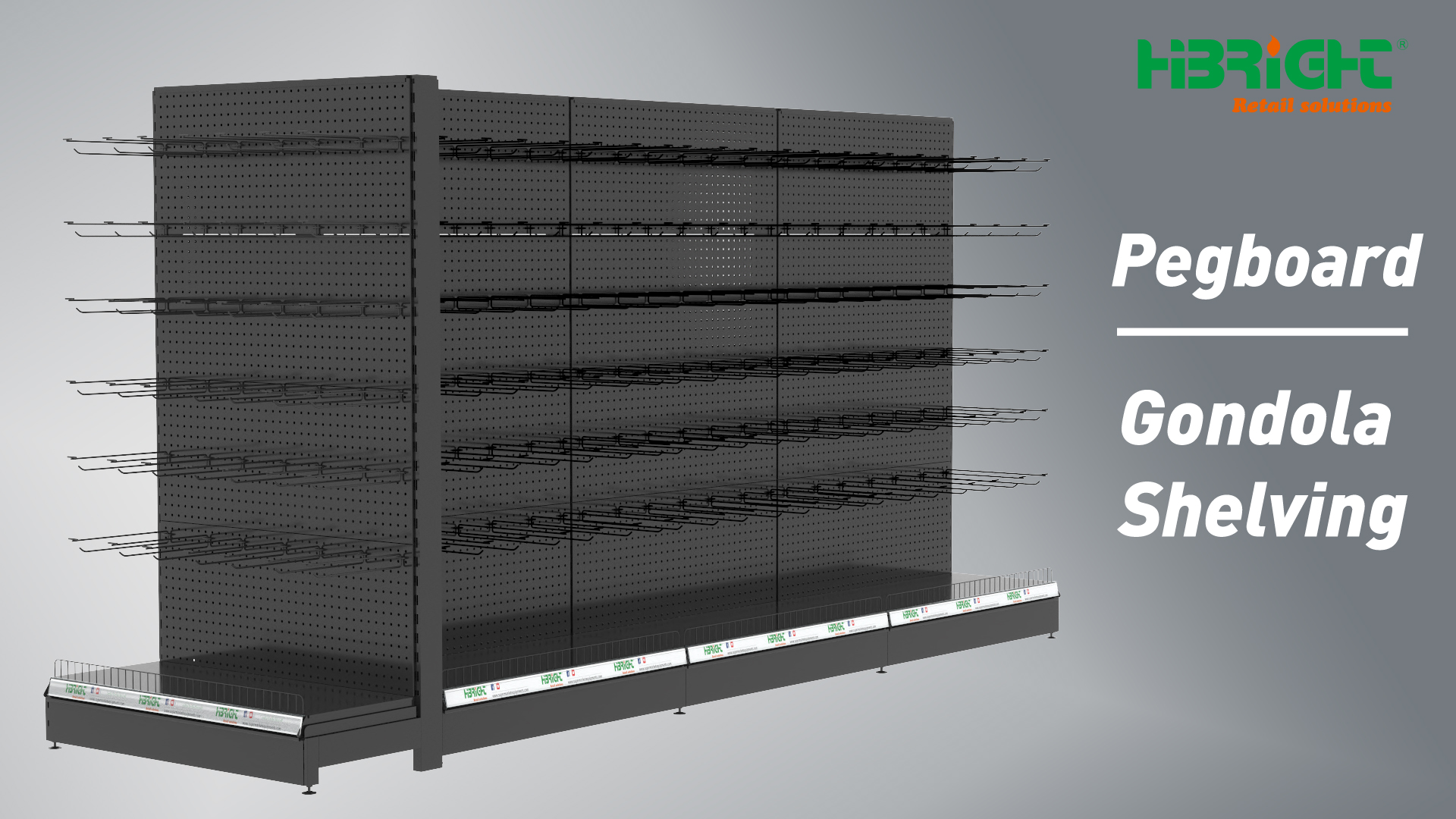 étagères de gondole de panneaux perfacturés