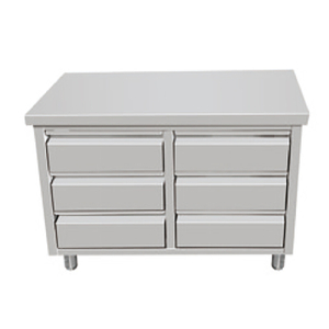 Armoire de tiroir en acier inoxydable