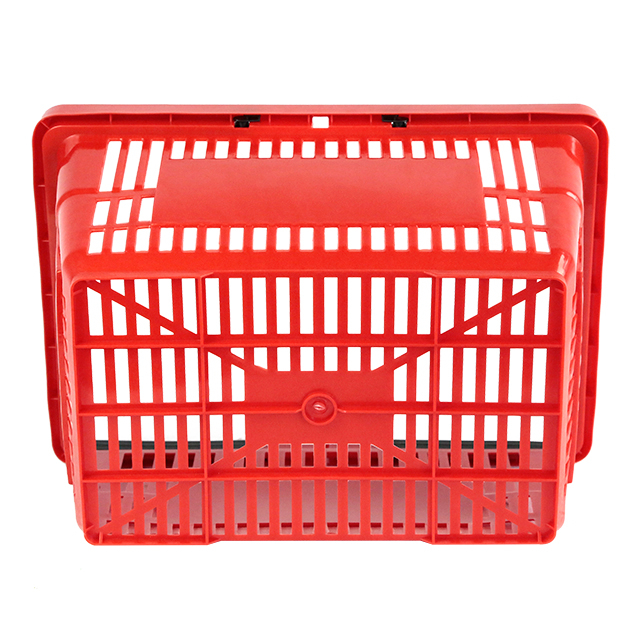Couleur Panier d'achat en plastique personnalisé pour supermarché