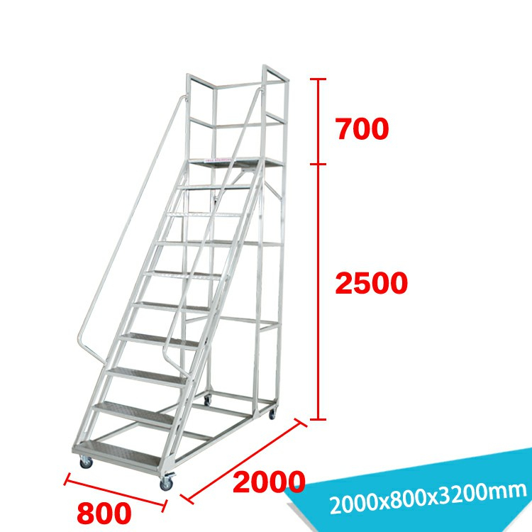 31 'Wide10 Step en acier à échelle de sécurité LT-15