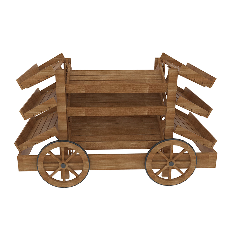 Chariot d'affichage en trois étapes