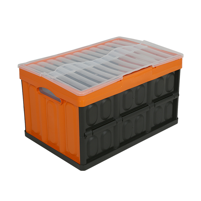 Caisse en plastique pliable pliable colorée