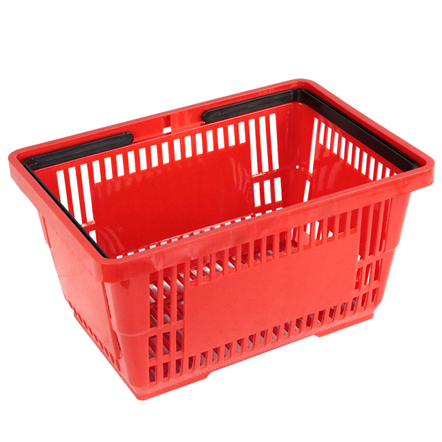 Couleur Panier d'achat en plastique personnalisé pour supermarché