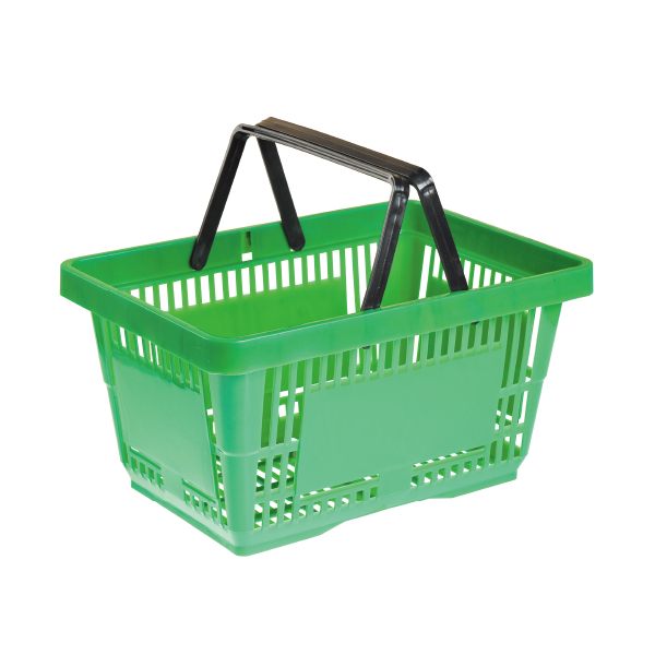Couleur Panier d'achat en plastique personnalisé pour supermarché