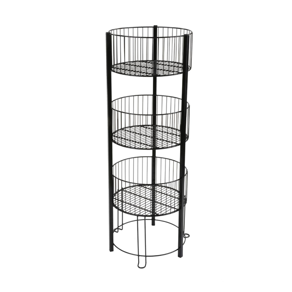Basket à 3 niveaux de fil à trois niveaux Stan