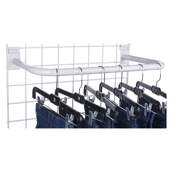 24 'Gridwall Hangrail est de 12 ' Deep pour tenir des affichages de marchandises