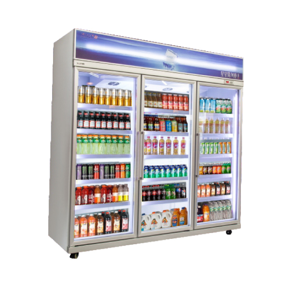 Perg-in Vertical Multi-pont multiples quotidien Refroidissement à l'air réfrigéré 1 ~ 10 ℃ CHILLER AVEC PORTE DE PORTE ET PUBLICATION