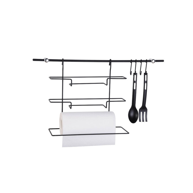 Rack ustensile mural de cuisine avec crochets