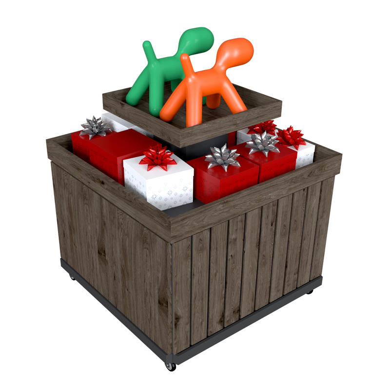 Support d'affichage de promotion de 2 couches