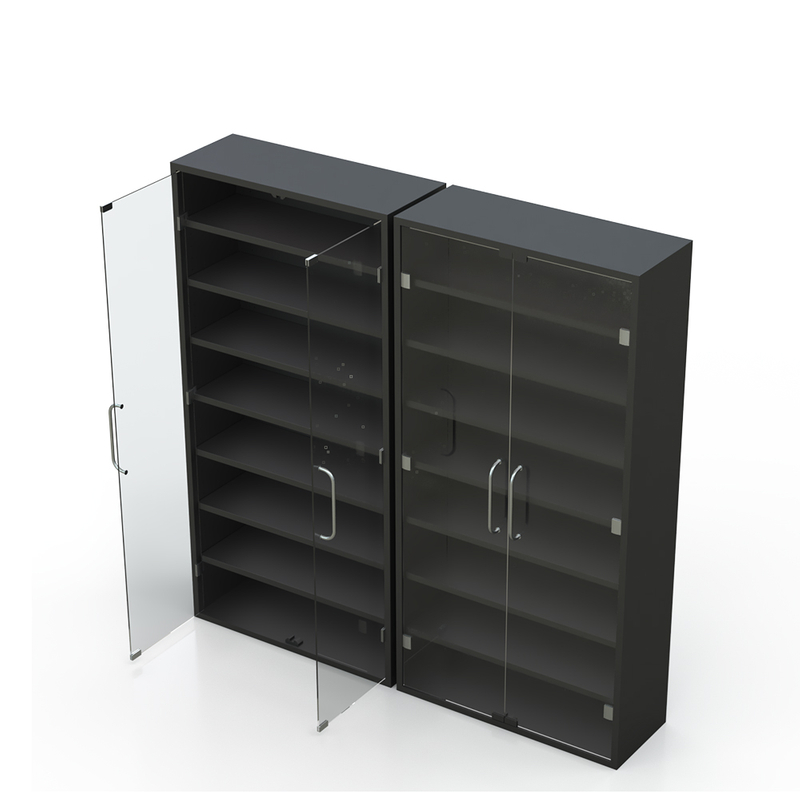 Armoire à rack d'affichage pour cigarette avec porte vitrée