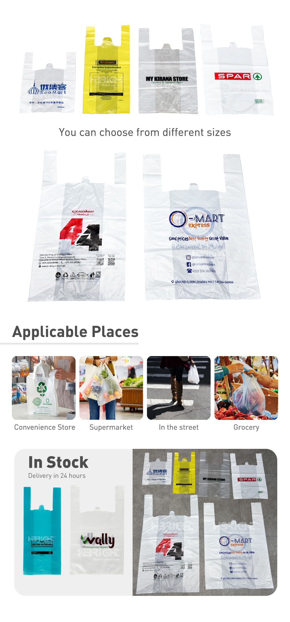Bag à provisions en plastique3