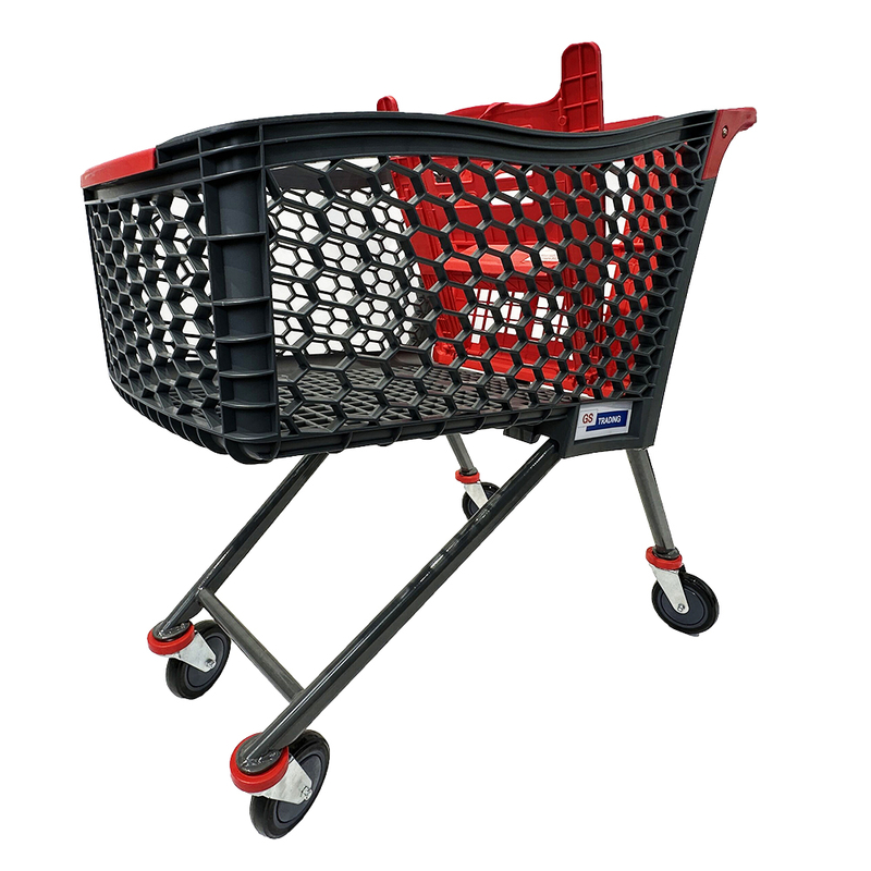 Chariot de magasinage de supermarché en plastique léger pour l'épicerie