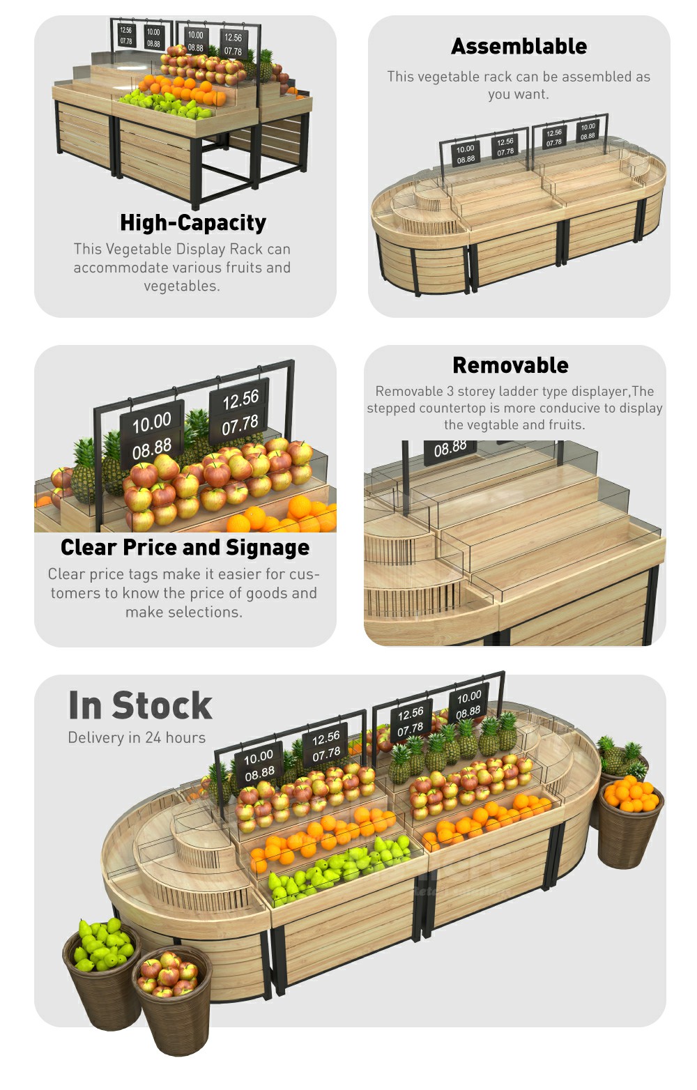 Rack d'affichage à légumes4