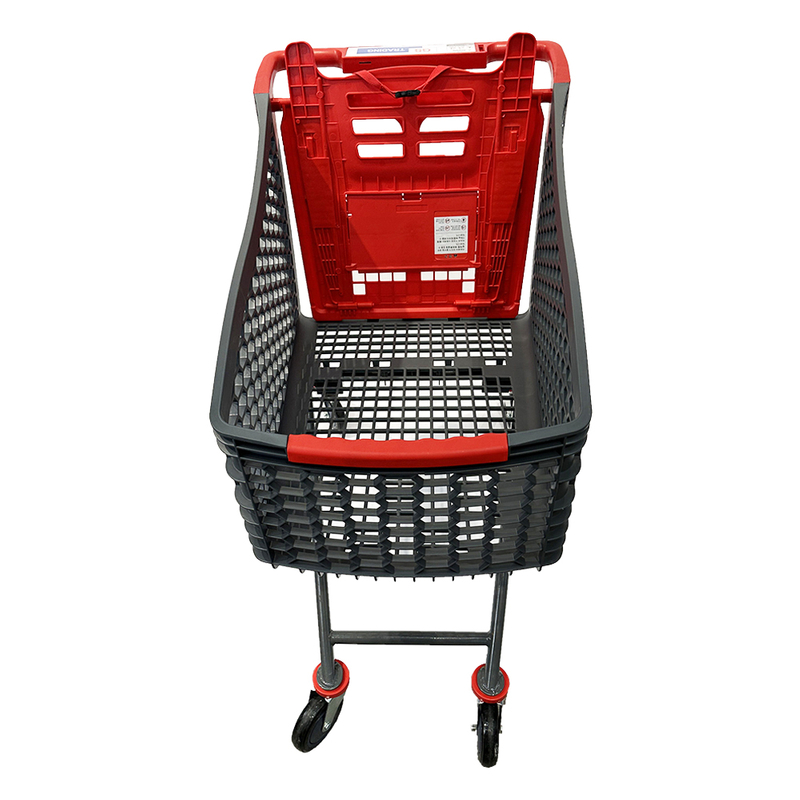 Chariot de magasinage de supermarché en plastique léger pour l'épicerie